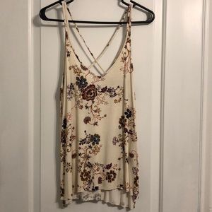 American Eagle floral tank top